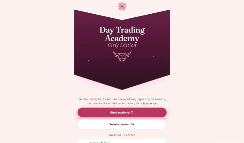 Day Trading Academy on desktop