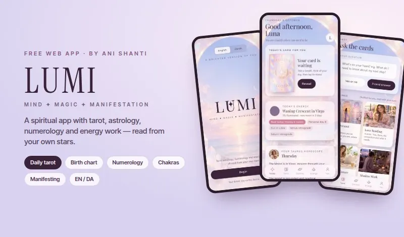 LUMI app on desktop
