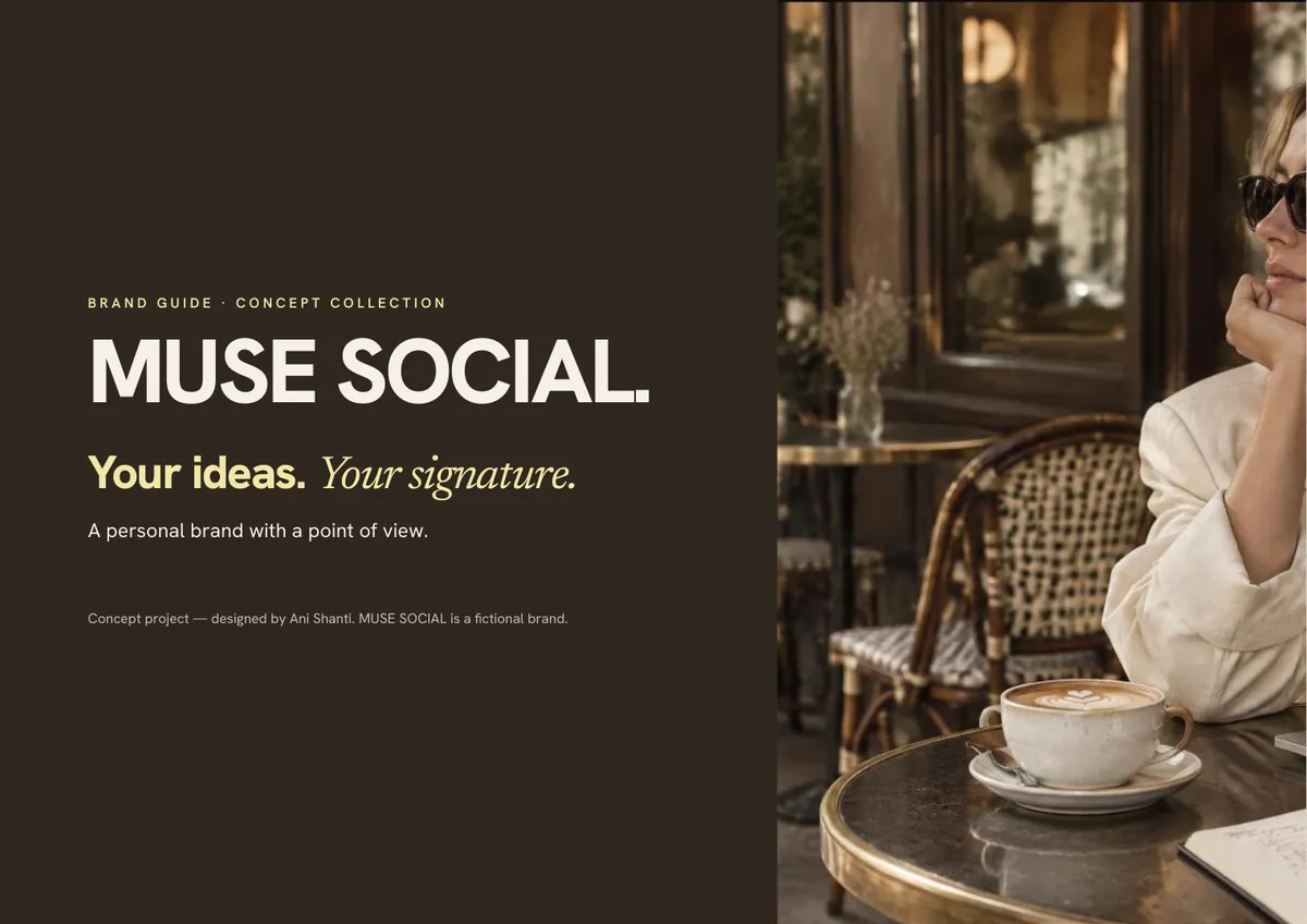 MUSE SOCIAL brand guide cover