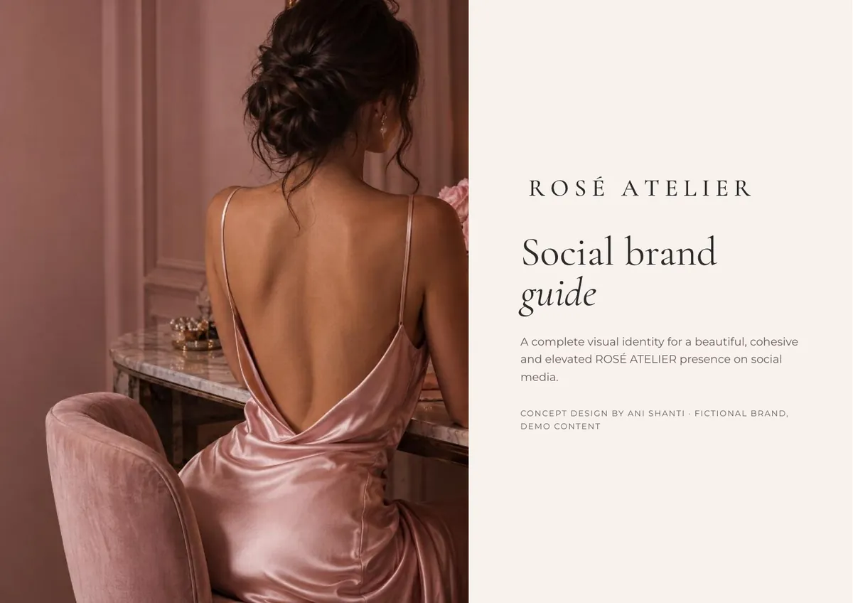 ROSÉ ATELIER brand guide cover