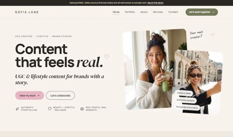 Sofia Lane website