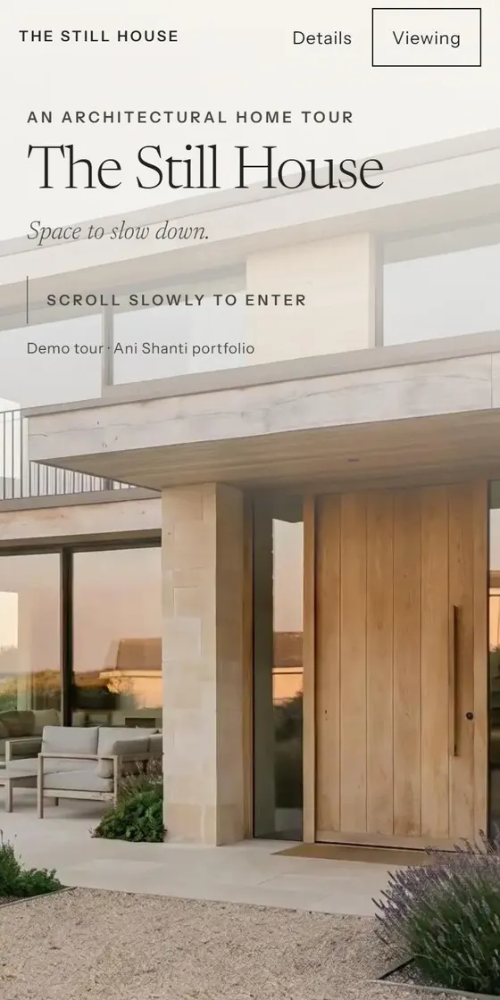 The Still House website on mobile