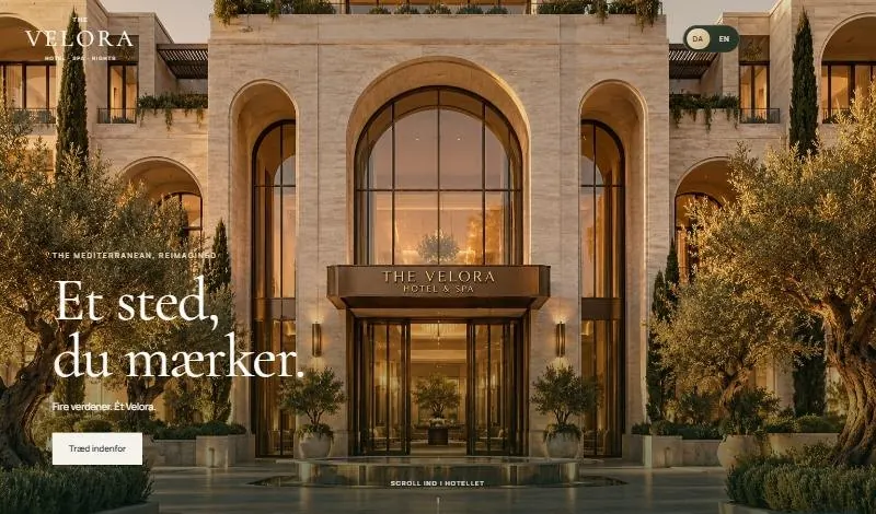 The Velora website